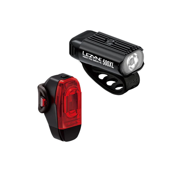 Lezyne Hecto Drive 500XL/KTV Drive+ Headlight and Taillight Set